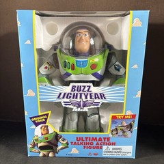 BUZZ LIGHTYEAR ULTIMATE TALK ACTION FIGURE VINTAGE NEW TOY STORY DISNEY THINKWAY