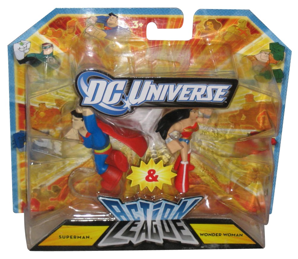 DC Universe Action League Superman & Wonder Woman (2011) Mattel Figure 2-Pack