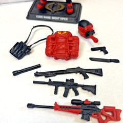 G.I. Joe Cobra Night Viper. Red. 2014 Great Condition Complete. 30th Anniversary