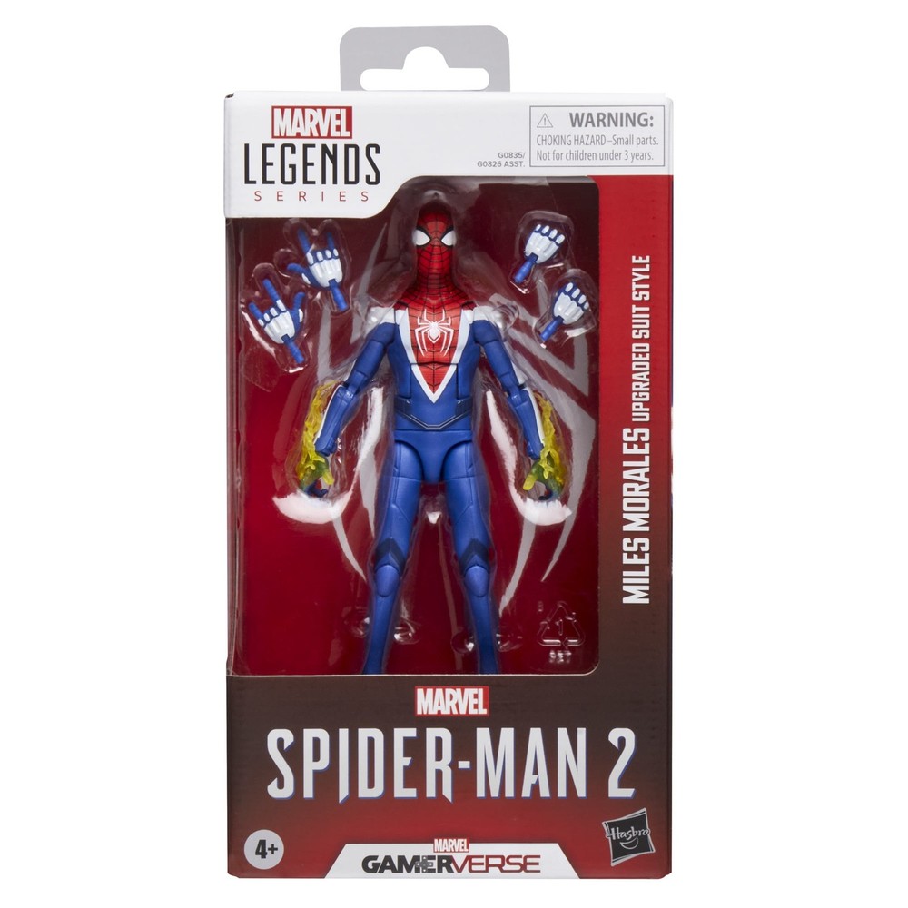 Spider-Man Marvel Legends Series Gamerverse Miles Morales Upgrade Suit Style 6″