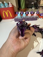 3D Printed Mechanical Dragon 18in Articulated Collectable Toy Gift -Dark Gold