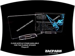 DIE CUT REPLACEMENT STICKERS for UCS Set 7181 TIE INTERCEPTOR ,STAR WARS MODELS