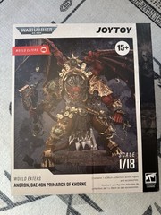 JOYTOY Warhammer 40K World Eaters Angron, Daemon Primarch of Khorne 1/18 Model