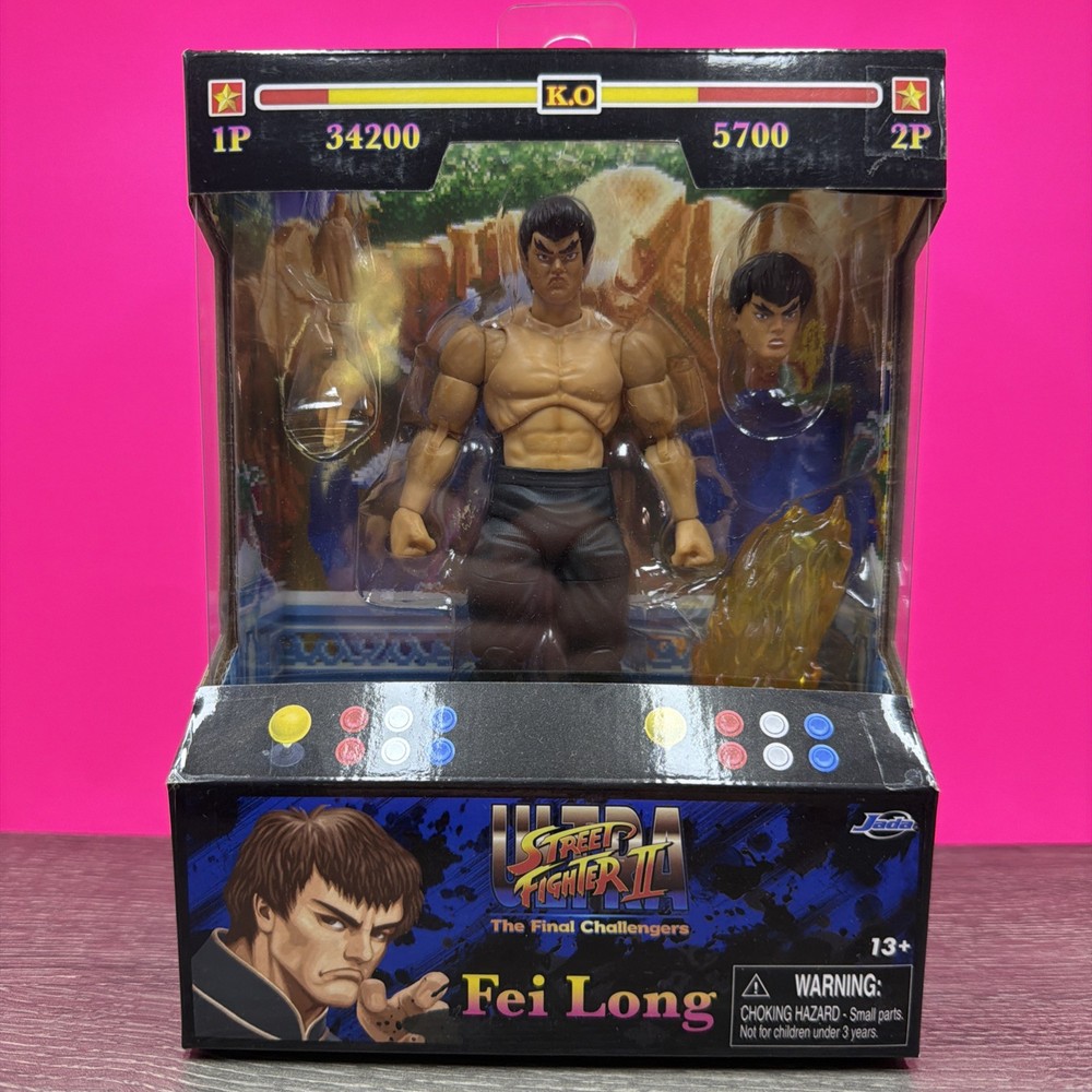 Jada Toys Street Fighter II Ultra Fei Long 6″ Figure