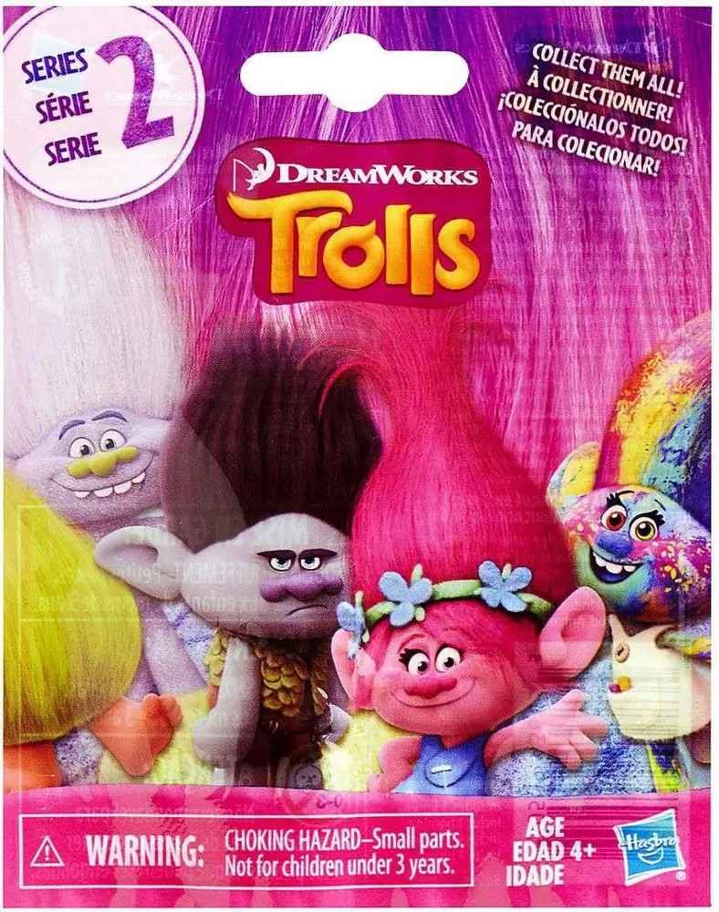 HASBRO DREAMWORKS TROLLS SERIES 2 SURPRISE MINI 2.5″ FIGURE ONE BAG RANDOM