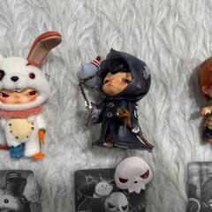 Lot of 3 Hirono Monsters Carnival Series Killer Bunny Grim Reaper Zombie