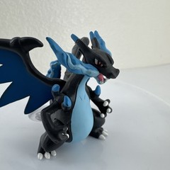 Vtg Nintendo Blue MEGA CHARIZARD X Pokemon TOMY 2.5″ Articulated Mini Figure