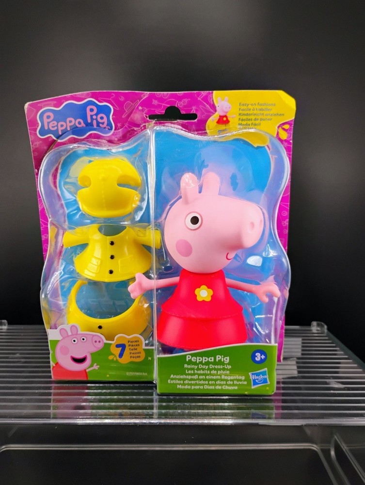 Peppa Pig Rainy Day Dress-Up Toy Set 7-Piece for Ages 3+