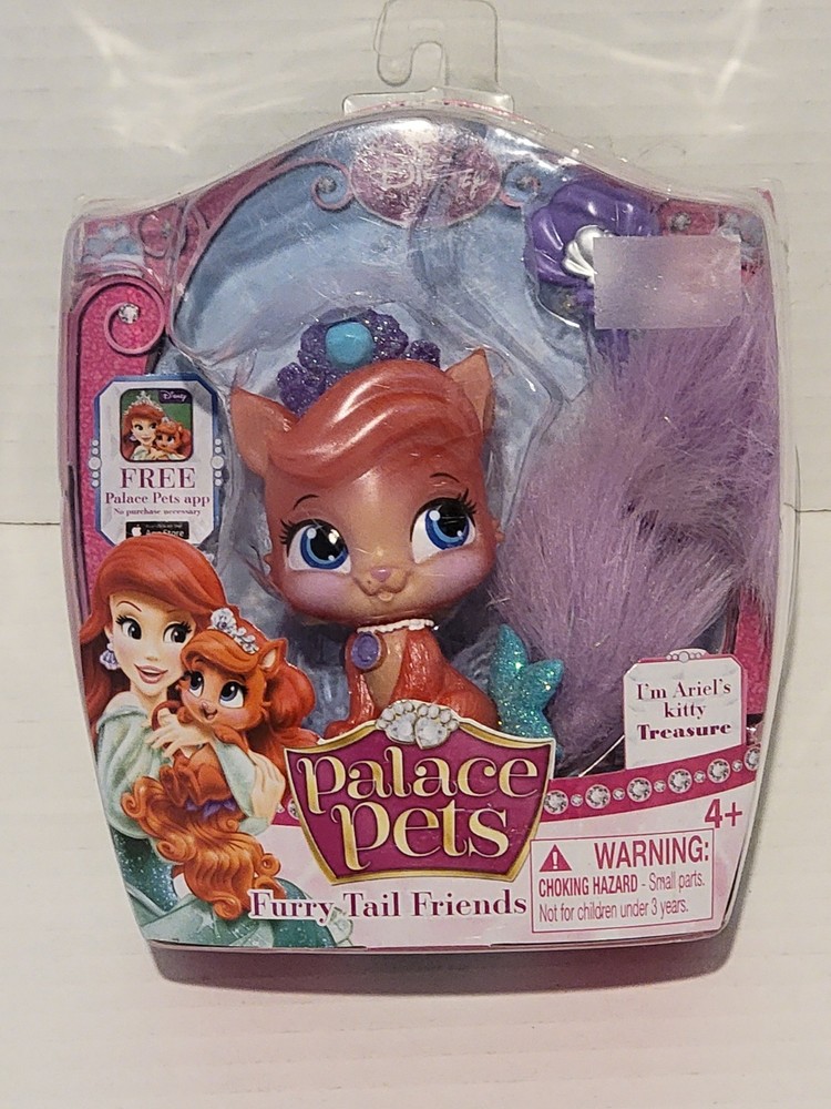 Disney Princess Palace Pets Furry Tail Friends Treasure Ariel’s Kitty NOS in Pkg