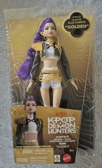 Rumi KPop Demon Hunters Huntrix Singing Golden Fashion Doll Figure Mattel