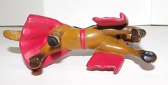 Simba Medieval Kingdoms Horses Lot of 2 Red/Silver & Black/Purple USED