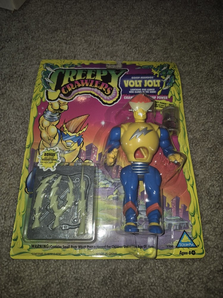 Creepy Crawlers Volt Jolt Jolt Goop Mandos Tomax Retro Vintage 1994 HTF NISP