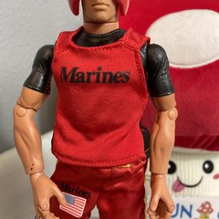 Vintage GI Joe Marine Corps Boxer, Hasbro 11-in Action Figure – INCOMPLETE