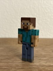 Minecraft Steve Video Game 3” Action Figure Abs Plastic Toy