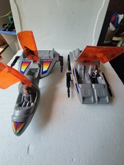 Vintage 1980s Laser Force Vehicle Lot Space Plane & Assault Vehicle Land Cruiser