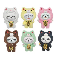 SUNRISEPOP Dandadan Turbo Granny Lucky Cat Soft Vinyl Plush Pendant Blind Box