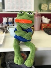 45cm Sad Frog Plush Toy Soft Stuffed Pillow Magic Expression Pepe Love Gifts £