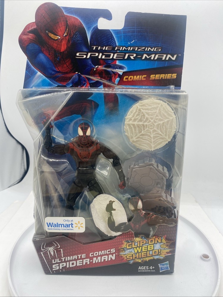 Amazing SPIDER-MAN 6″ Figure Black : Avenger Disney Marvel Web Shield NEW Sealed