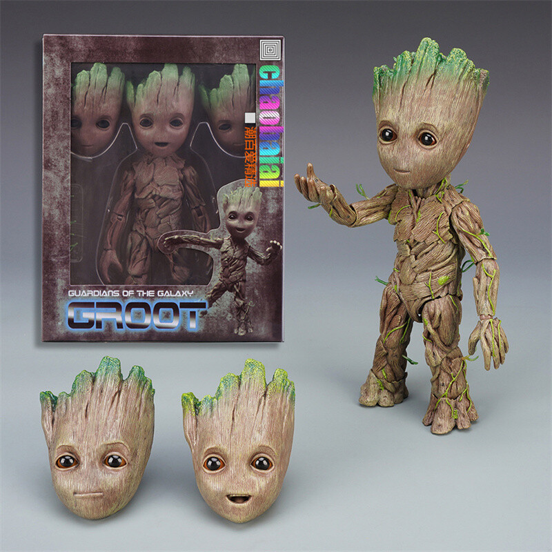 Guardians of the Galaxy Groot Action Figure Baby Groot HT 1:1 Model Toy Box NEW