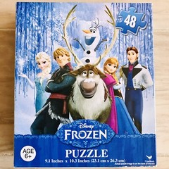 Disney Frozen 48 Piece Puzzle, Age 6+, 9.1” x 10.3”