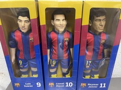 Lionel Messi Luis Suarez and Neymar Junior FC Barcelona 16″ Dolls 2016 Toodles