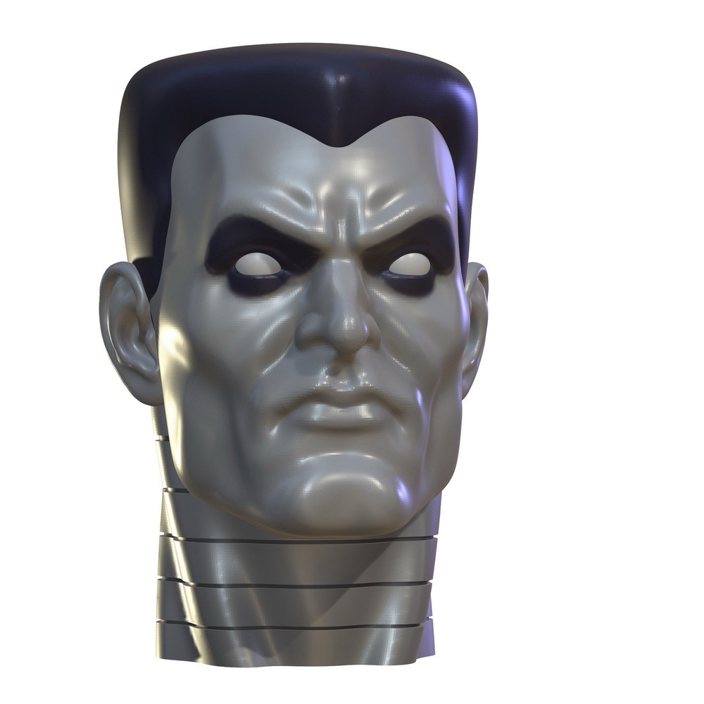 Metallic Man Custom Action Figure Head 1:9 or 1:6 Mego