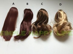 KUMIK 1/6 Woman hair wig 2.5 Multi color for 12″ female head sculpt ❶USA❶