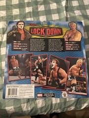 Marvel Toys TNA Lock Down Sting vs Jeff Jarrett Figures Poster & Sticker