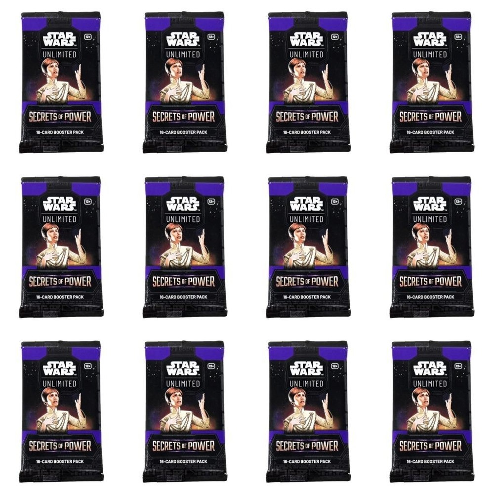 Star Wars Unlimited Secrets of Power Cards – Lot of 12 Booster Packs