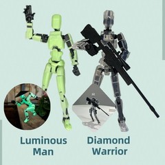 (Assembly Completed) 10 Packs T13 Action Figure Set, Dummy 13 3D Printed Actionf