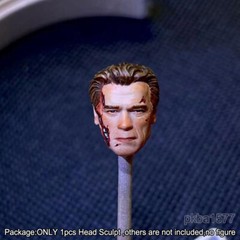Premium 1/18 Battle Damage Old Arnold Head Sculpt For 3.75″ Action Figure BFS