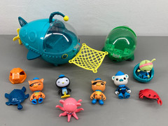 Fisher Price Octonauts Toy Lot Gup A & Gup E Vehicles 6 Figures Barnacles Peso