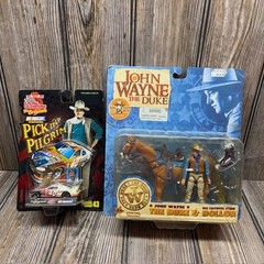 John Wayne The Duke Figure Dollor Horse in box Schylling 100 Years and Nascar