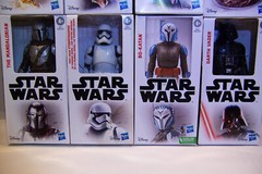 HASBRO STAR WARS 8pc LOT 5.5 IN DELUXE ACTION FIGURES C-3PO HAN LUKE CHILD + NEW