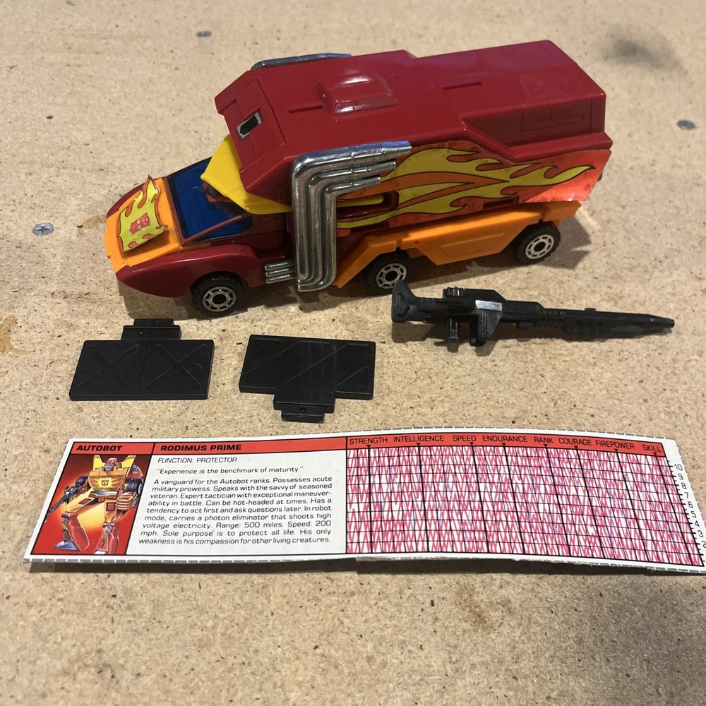 Transformers Rodimus Prime 1986 G1 Complete
