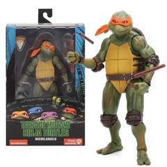 NECA Ninja Turtles 1990 Movie TMNT Teenage Toys Mutant 7″ Action Figure – BNIB~