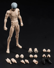 1/12 Scale Male Anime Action Figure Body White 16cm Super Flexible Articulated