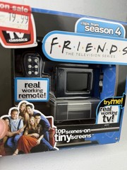 Tiny TV Classics Friends Clips Season 4 Real Working TV and Remote – Damaged Box