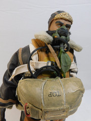 21st Century Toys WW2 Winter B-17 Waist Gunner w/ Parachute Bag Oxygen Mask