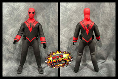 Custom 8″ Mego Scale SpiderMan Assassin Peter Parker Action Figure & Display Box