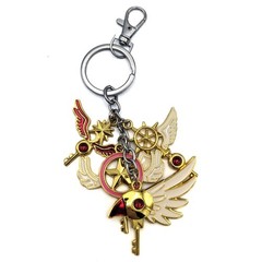 KEYS Cardcaptor Sakura 1.5 in. 3 Pcs. Key Chain Set (Anime KeyChain Charm)