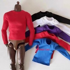 1/16 Scale Male Long-sleeved T-shirt Top Sweater Clothes For 12” Action Figure