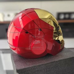 Iron Man Gold MK5 Helmet Electronic Voice Activated Open&Close Mask Autoking New