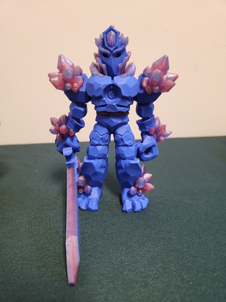 6-Inch Flexible Crystal Warrior Action Figures