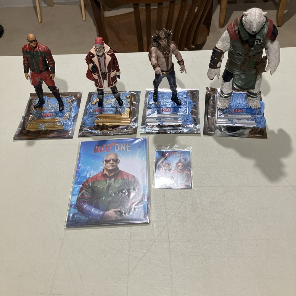 McFarlane Toy – Red One Movie Maniacs 6-Inch Posed Figure 4 Pack (No Box)
