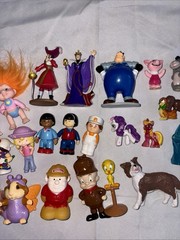 Vintage Figurines Lot Of 30 Mixed Toys My Little Pony Disney 80’s 90’s 2000s