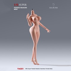 US YM YM501 1/6 Female Action Figure Body Sexy Bust Super Flexible Seamless Toys