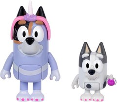Bluey Beach Uncle Stripe & Muffin Mini Figure 2-Pack [Strumpfest]