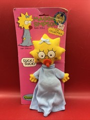 Vintage 1990 Maggie Simpson Rag Doll The Simpsons 10 inch Original DandDee NOS