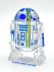 Vintage Kenner Style Custom Star Wars Clear R2D2 READ DESCRIPTION